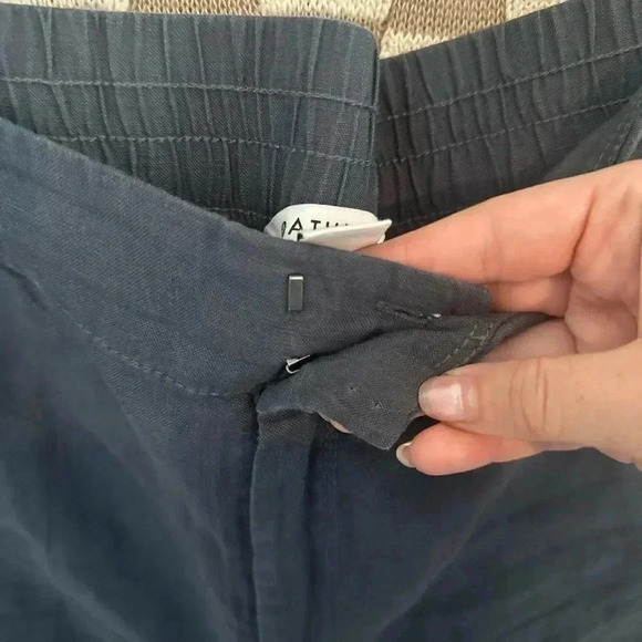 ATHLETA LINEN SHORTS SIZE 12 (flawed) - Picture 3 of 6